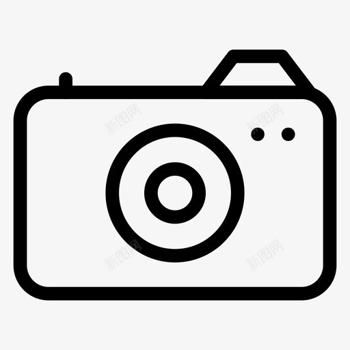 网络摄像头照相机单反相机图标svg_新图网 https://ixintu.com 单反相机 商务和办公线路图标 图像 摄影 照相机 网络摄像头 闪光灯