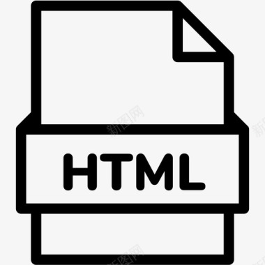 html文件扩展名格式图标图标