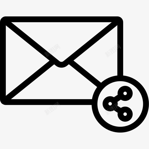 共享电子邮件信封信件图标svg_新图网 https://ixintu.com 信件 信封 共享电子邮件 电子邮件第3行 邮箱
