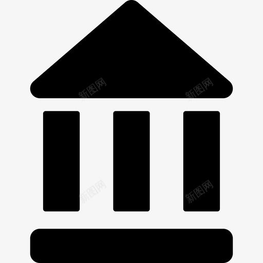 银行标志形状很棒的套装图标svg_新图网 https://ixintu.com 形状 很棒的套装 银行标志