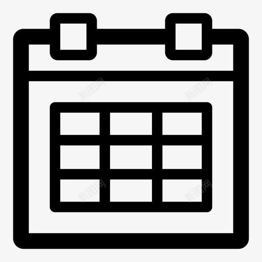 日历管理日期图标svg_新图网 https://ixintu.com 日历 日期 日程表 时间 简单要素 管理