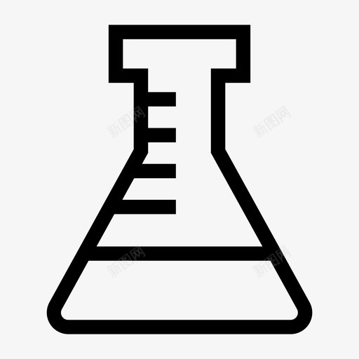 锥形烧瓶化学实验图标svg_新图网 https://ixintu.com 化学 实验 锥形烧瓶
