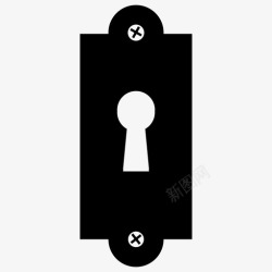 锁闭门锁闭门钥匙图标高清图片