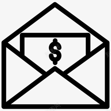 邮资电子邮件信件图标图标