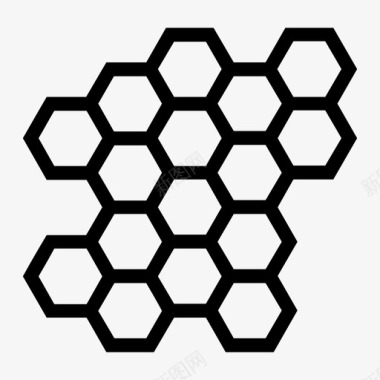 蜂蜜蜜蜂蜂巢图标图标