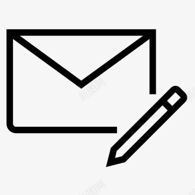 邮件编辑信封图标图标