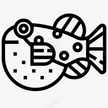 鱼动物河豚图标图标
