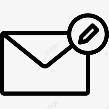 写电子邮件信封信件图标图标