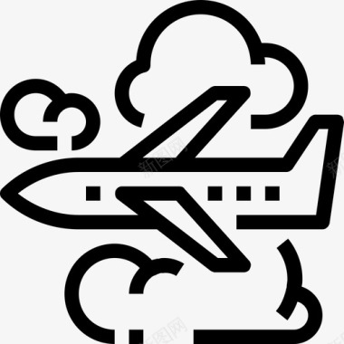 飞机飞行旅行旅行和度假图标图标