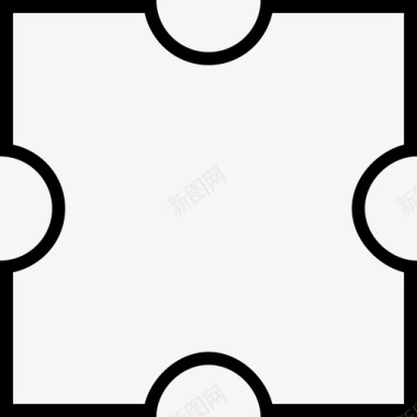 凹陷小尺寸半圆勾边 已32像素为准，半圆孔径8像素，线粗1像素图标