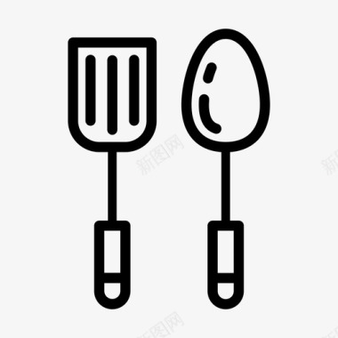 晚餐叉子勺子图标图标