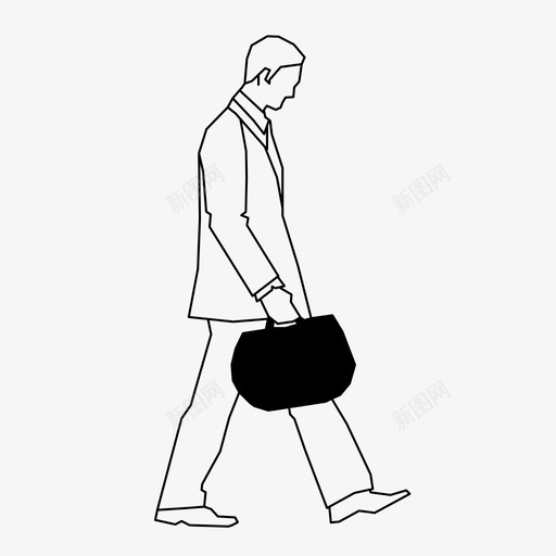 商人人工作图标svg_新图网 https://ixintu.com 人 人2d 商人 工作