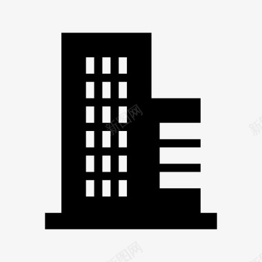 建筑房地产金融网络网格图标图标