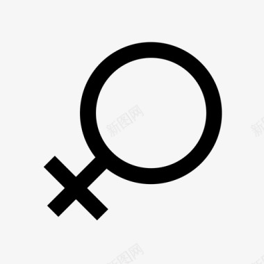 女性性别基本图标图标