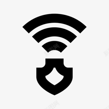 受保护的wifi保护安全图标图标