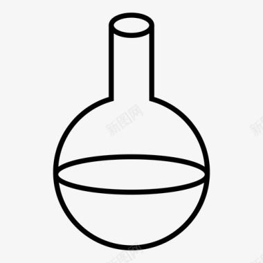 佛罗伦萨烧瓶实验罐子图标图标