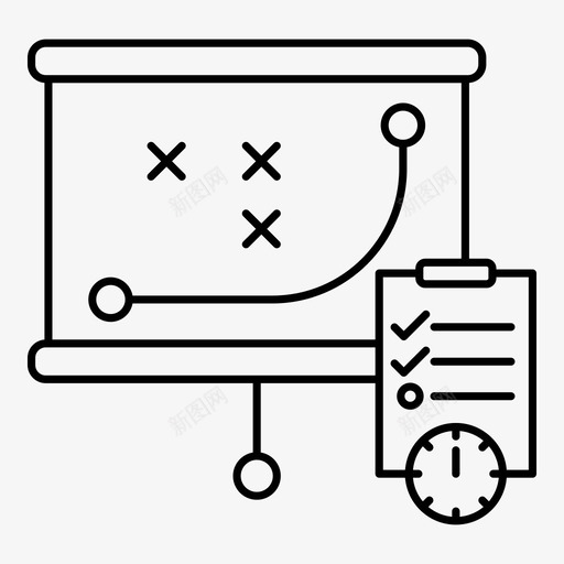 计划业务战略图标svg_新图网 https://ixintu.com 业务 公司业务大纲 战略 计划