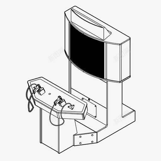 射击机街机游戏游戏机图标svg_新图网 https://ixintu.com 射击机 游戏机 街机游戏