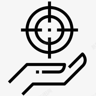目标十字线特征图标图标