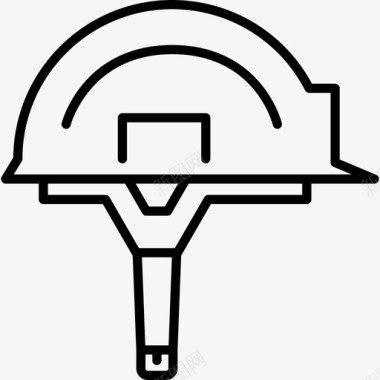 建筑头盔实物资产图标图标
