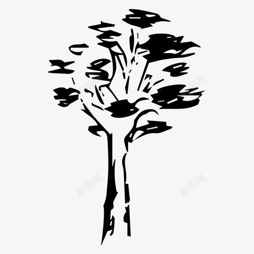 松树手绘秋季手绘图标svg_新图网 https://ixintu.com 2017年秋季 手绘 松树手绘 秋季
