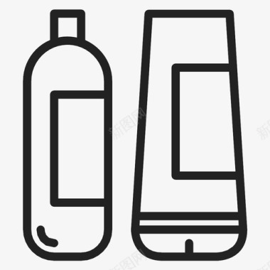 洗发水奶瓶护发图标图标