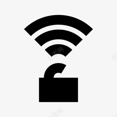 开放式wifi防护安全图标图标