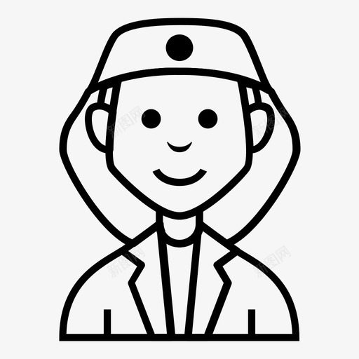 消防员化身角色图标svg_新图网 https://ixintu.com 人 化身 工作 消防员 角色