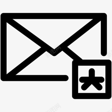 新邮件电子邮件信封图标图标