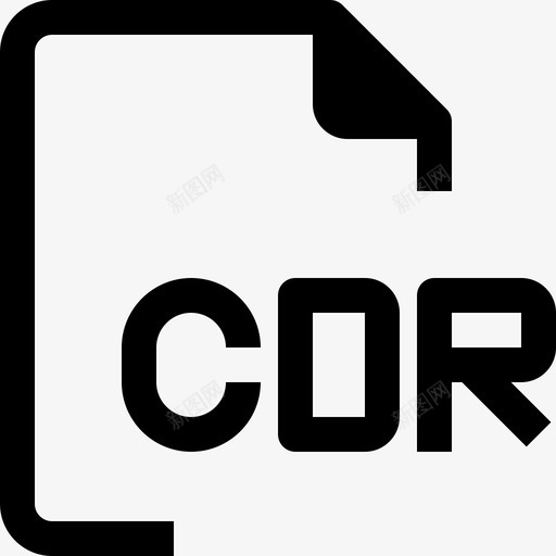 文件类型cdr文档图标svg_新图网 https://ixintu.com cdr 文件和文件类型最小图标 文件类型 文档 纸张