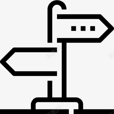方向指南道路图标图标