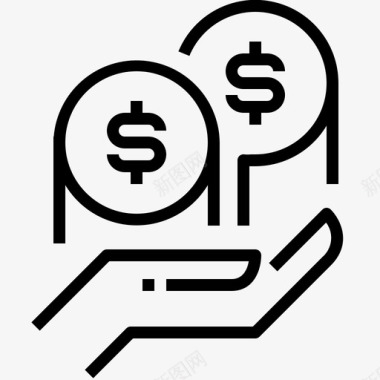 支付银行业务货币图标图标