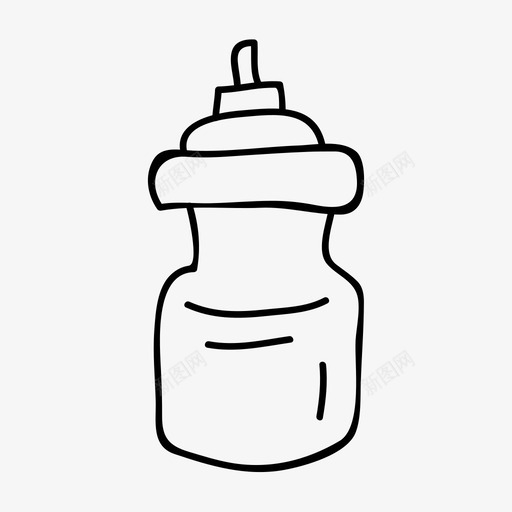 饮料瓶水瓶锻炼图标svg_新图网 https://ixintu.com 水瓶 运动 锻炼 饮料瓶