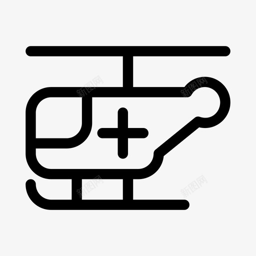 直升机医疗医院ios优化图标svg_新图网 https://ixintu.com 医疗 医院ios优化 直升机