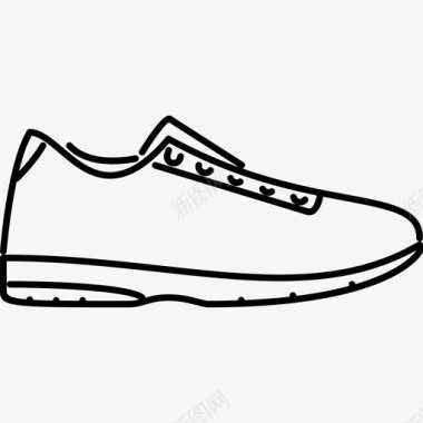 运动鞋外观鞋图标图标