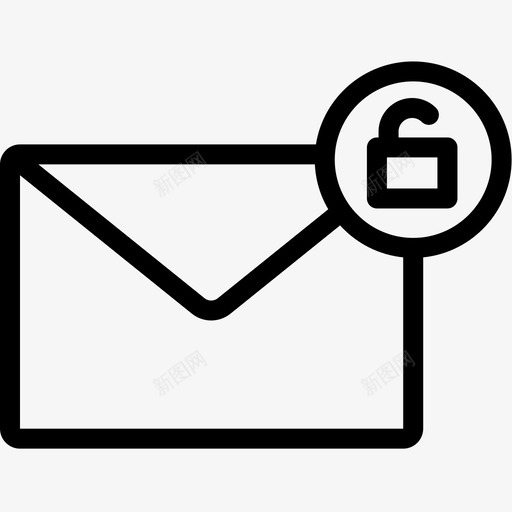 解锁电子邮件信封信件图标svg_新图网 https://ixintu.com 信件 信封 电子邮件第4行 解锁电子邮件 邮箱