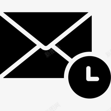 等待电子邮件信封信件图标图标