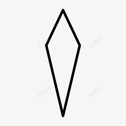 菱形抽象几何图标svg_新图网 https://ixintu.com 几何 形状 抽象 菱形