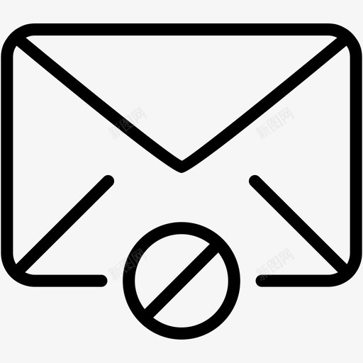 电子邮件阻止删除信封图标svg_新图网 https://ixintu.com 信封 删除 电子邮件阻止