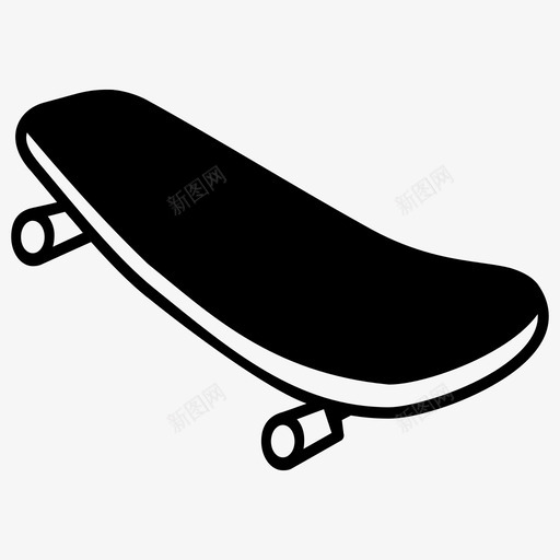 滑板甲板极限运动图标svg_新图网 https://ixintu.com 极限运动 滑板 甲板
