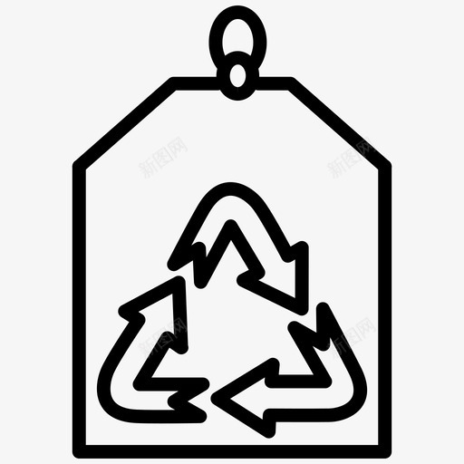 回收标签环保回收图标svg_新图网 https://ixintu.com 回收 回收标签 环保