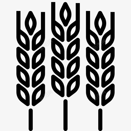 小麦作物面筋图标svg_新图网 https://ixintu.com 作物 小麦 玉米 秋季 种植 面筋