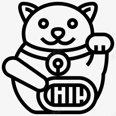 猫日本符号图标图标