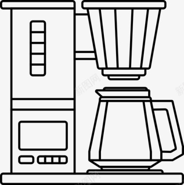 咖啡机电器电子图标图标