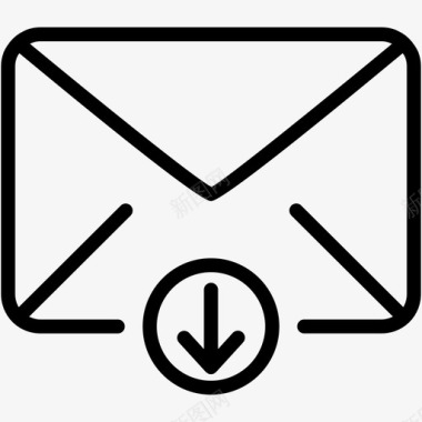 电子邮件收件箱传入图标图标