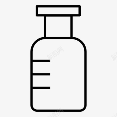 罐子瓶子化学品图标图标