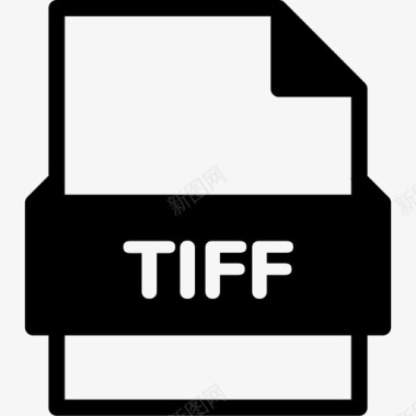 tiff文件扩展名格式图标图标