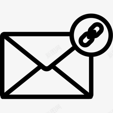 链接电子邮件信封信件图标图标