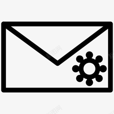 邮件病毒电子邮件信件图标图标