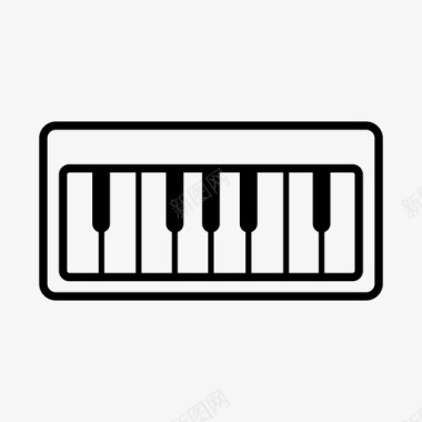 钢琴古典键盘图标图标